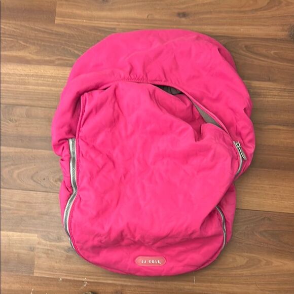 🖤2/$25 JJ Cole Fuchsia Baby winter Carseat Cover - Picture 1 of 2